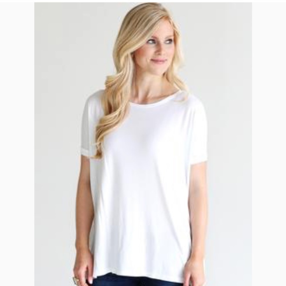 PIKO 1988 white short sleeve tunic tee